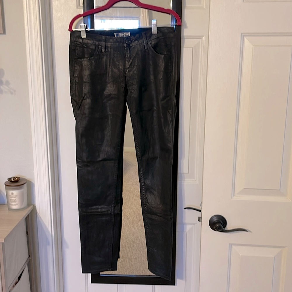 Vintage Hudson Coated Straight Leg Jeans ~ 28